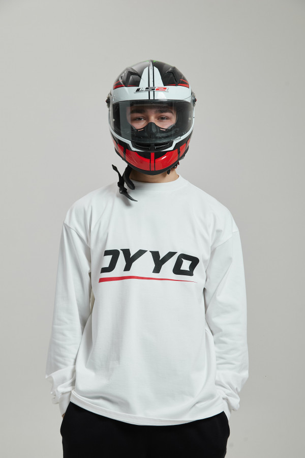 Лонгслив OYYO RACER RED белый M