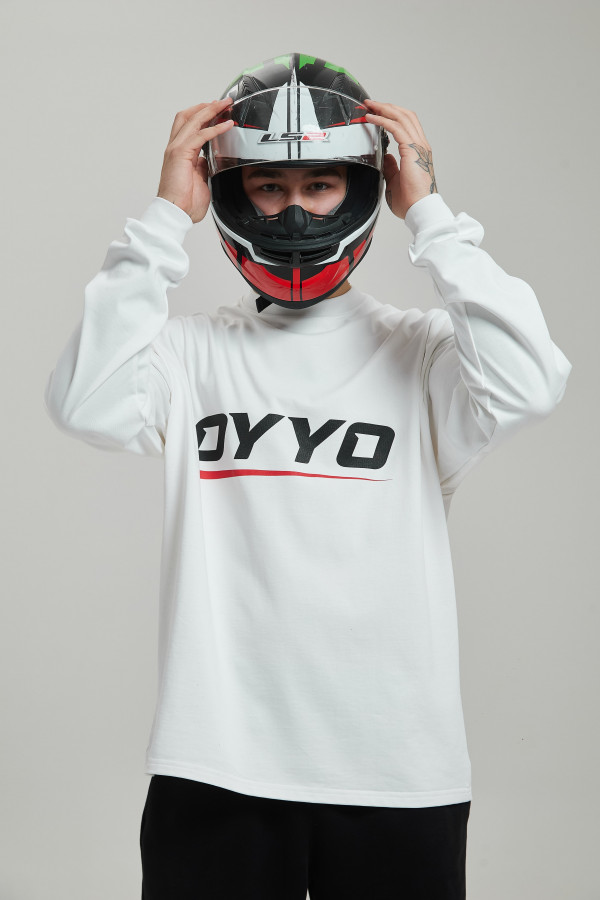 Лонгслив OYYO RACER RED белый M