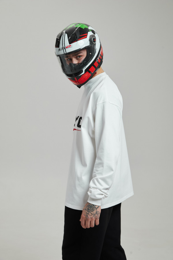 Лонгслив OYYO RACER RED белый M