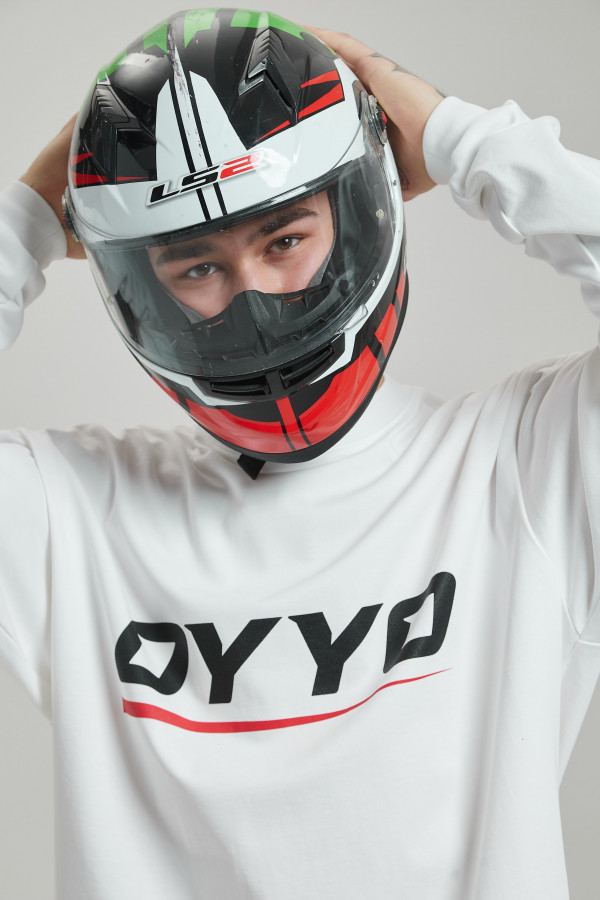 Лонгслив OYYO RACER RED белый M