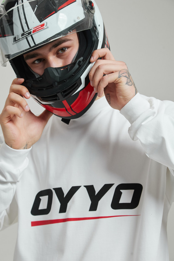 Лонгслив OYYO RACER RED белый M