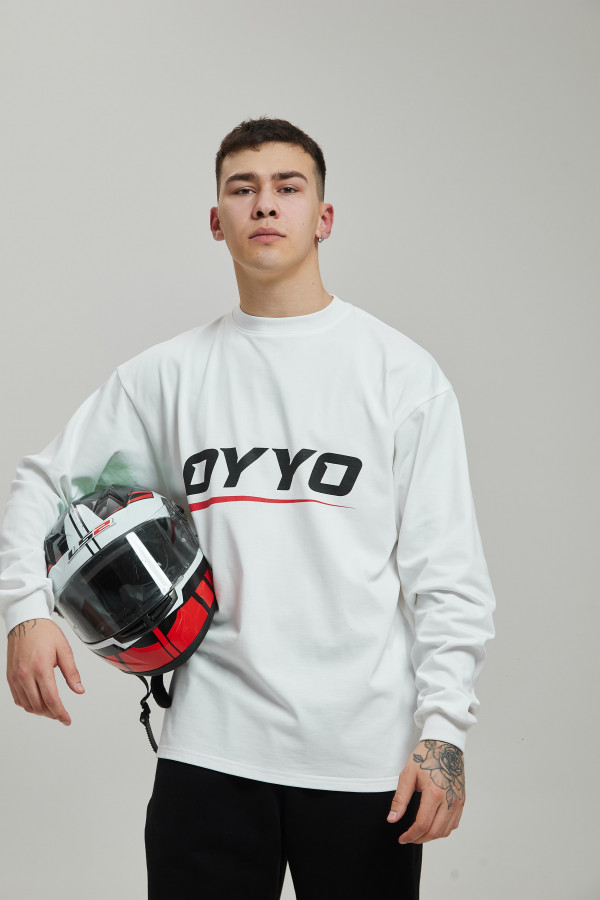 Лонгслив OYYO RACER RED белый M
