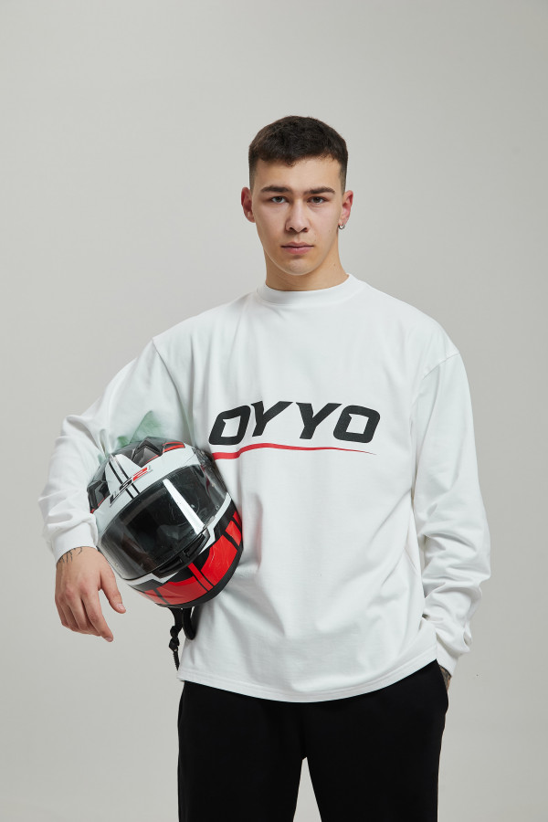 Лонгслив OYYO RACER RED белый M