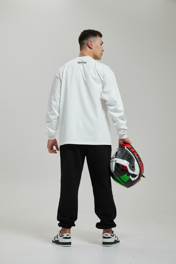 Лонгслив OYYO RACER RED белый M