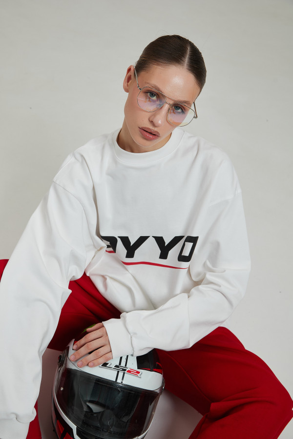 Лонгслив OYYO RACER RED белый M