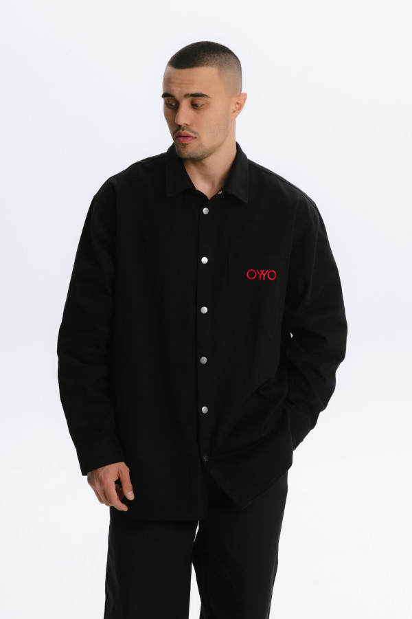 Рубашка OYYO «Тишина силы» черная XS-S