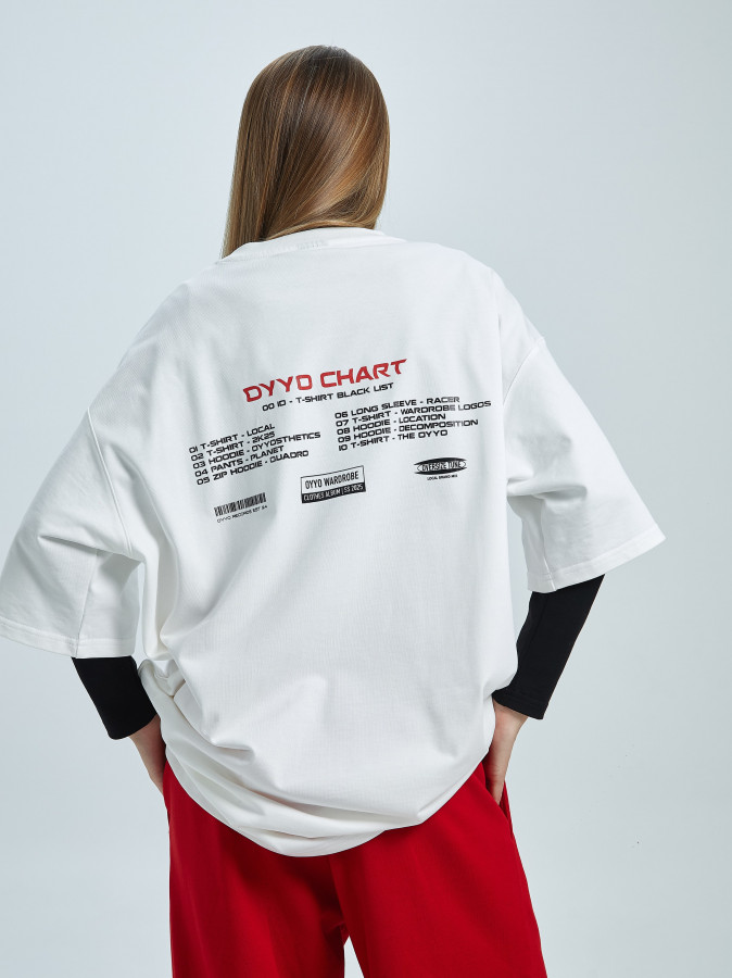 Футболка OYYO CHART белая S