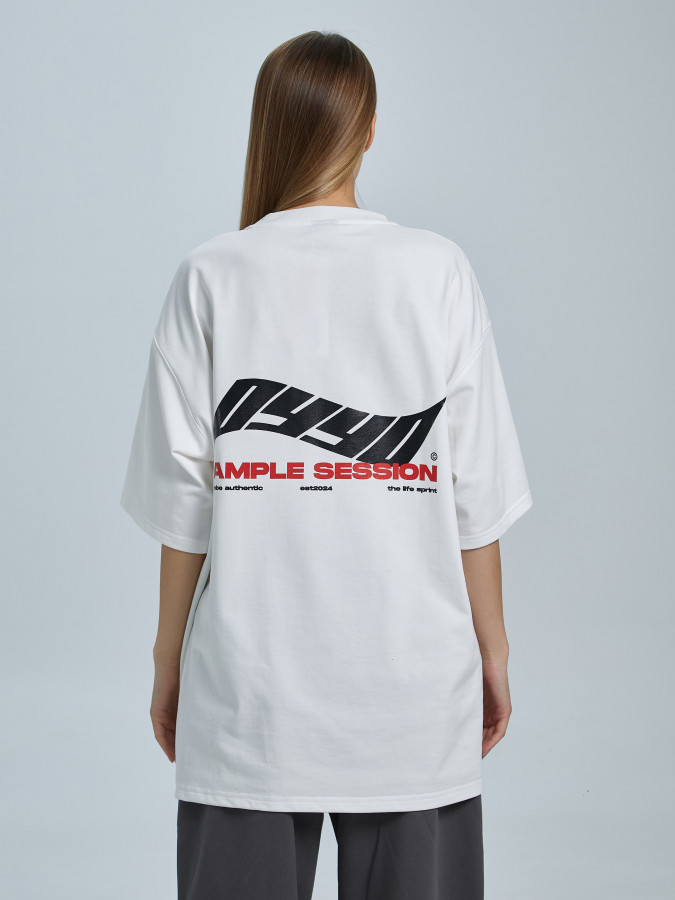 Футболка OYYO SAMPLE SESSION белая XL