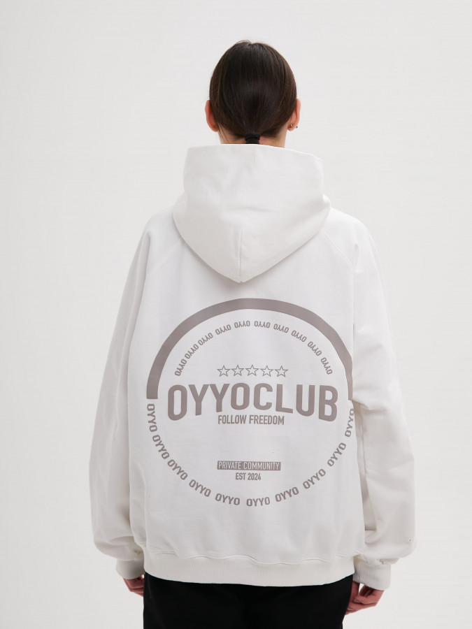 Худи OYYO CLUB белый (M)